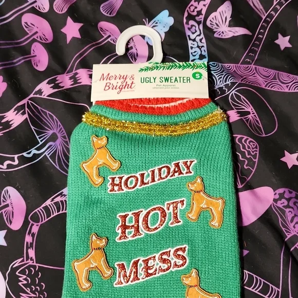 NWT Dog Ugly Xmas Sweater Costume - Picture 3 of 4
